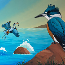 boat stern mural